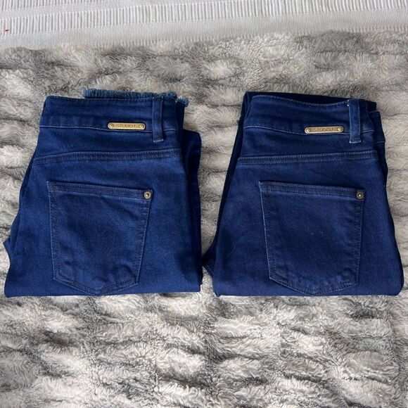 STUDIO F Colombian butt lifting jeans Women Button Skinny Jeans Size 6 and 2 - Picture 10 of 13